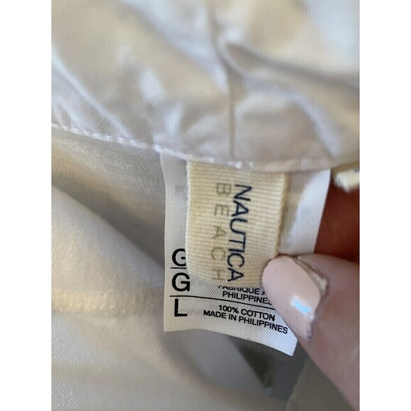 Nautica Beach White Shorts Sz. L - Picture 3 of 4